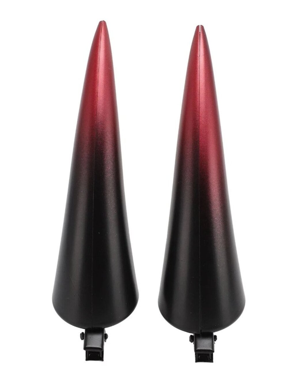 CHEOTIME Devil Horn Hair Clips Red Black Halloween Gothic Costume Accessory